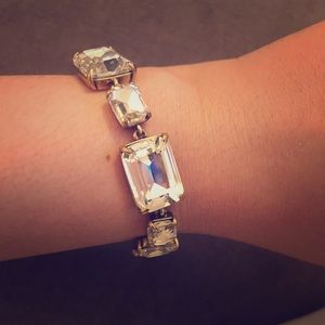 J. Crew Emerald-cut style costume jewelry bracelet